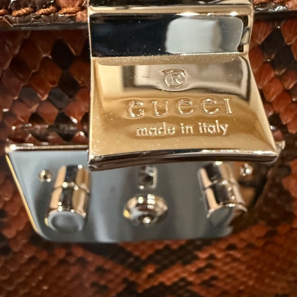 Gucci Lady Lock Python Top Handle Bag - Picture 11 of 14